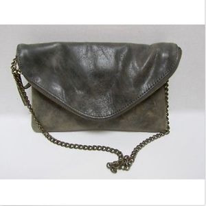 J. Crew Distress Leather Neutria Shoulder Moto Bag